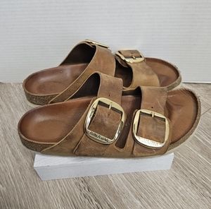 Birkenstock Arizona sandal, cognac, size 41